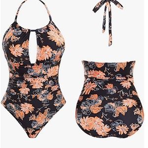 Self Pro Women's One-Piece High Waisted Monokini Tummy Control Swimsuit